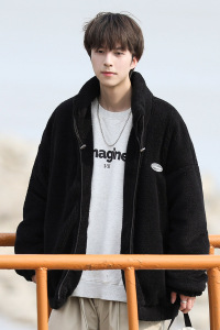 cityboy羊羔毛棉服外套男2022加厚颗粒绒棉衣102P110 控148图片