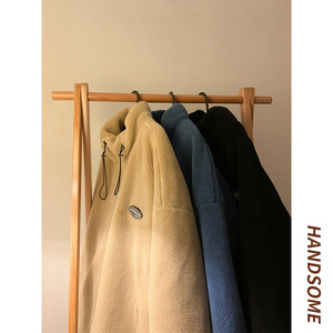 主推冬季立领羊羔毛棉服外套男女宽松加厚棉衣 102P110 控148图片