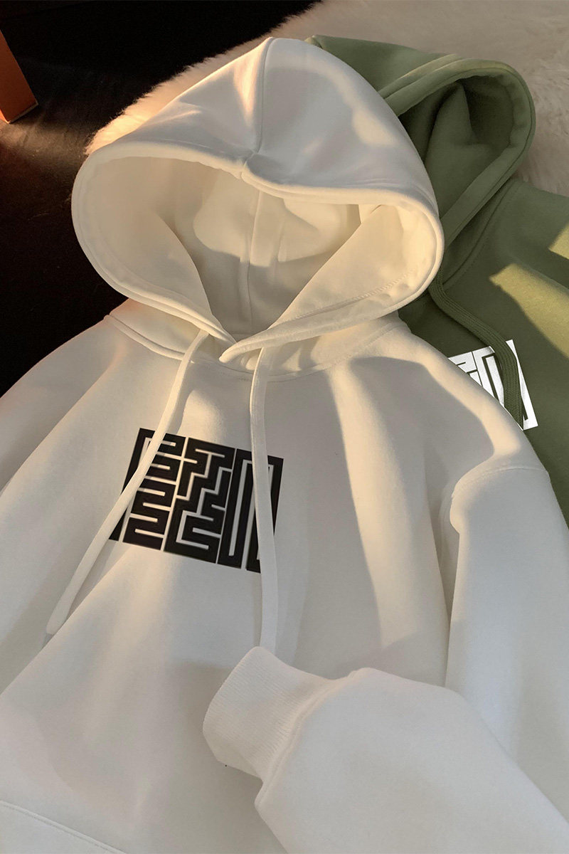 双十一推荐~加绒加厚连帽卫衣情侣款A386P60控88,男装卫衣,电商A309