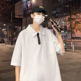 小众设计潮牌宽松短袖衬衫男A343P40控58，男装衬衫，电商A309