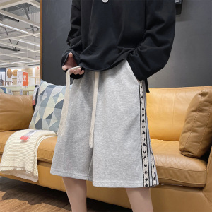 夏季自制编制带拼接短裤男女同款 A345P40 控58图片