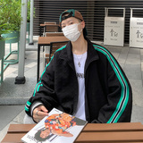 爱心压花面料秋季情侣棒球服夹克男女宽松潮牌开衫外套111P75，男装夹克，电商A309