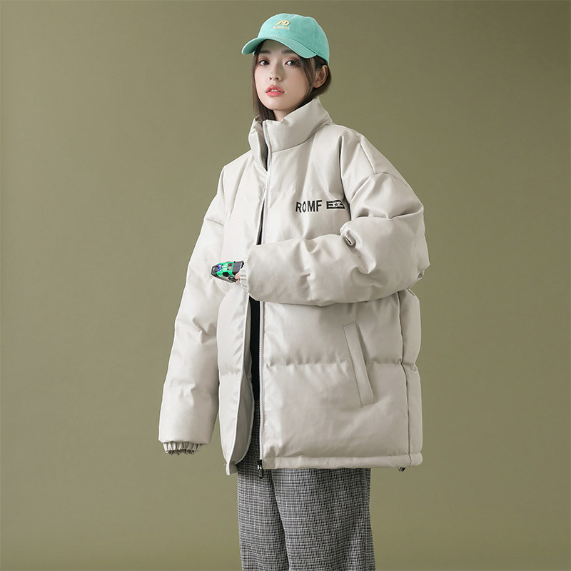 中性风PU皮棉服男女宽松潮牌立领加厚棉衣外套2188P105控138,男装棉衣,电商A309
