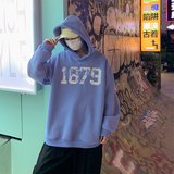 春季发泡印花套头连帽卫衣男女同款A333P55控78，男装卫衣，电商A309