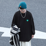 主推数据~秋季华夫格长袖T恤男女宽松卫衣A363P40，男装T恤，电商A309