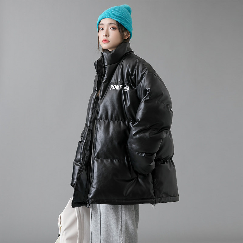 冬季pu皮棉服女生宽松潮牌加厚棉衣外套2188P105控138,女装棉衣/棉服,电商A309
