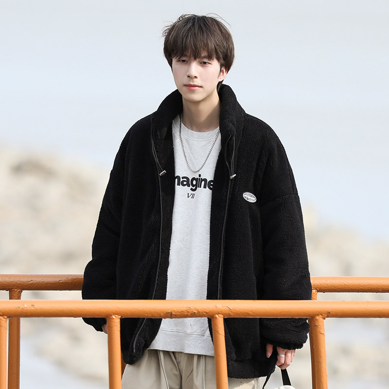 冬季新款羊羔毛加厚棉衣外套情侣装保暖棉服102P110控148,男装棉衣,电商A309