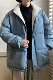 主推款现货3万+加绒加厚面包服情侣纯色羊羔毛棉衣外套666TP80，男装棉衣，电商A309