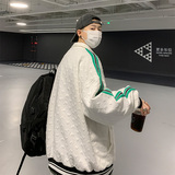 秋季主推款~爱心泡泡织带拼接棒球服夹克外套男111P75，男装夹克，电商A309