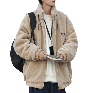 羊羔毛棉服外套男女宽松冬季加厚立领棉衣 102P110 控148图片