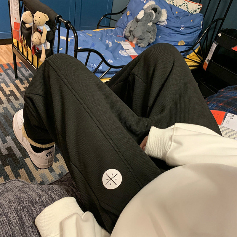 秋冬羊羔毛加绒加厚束脚卫裤男保暖休闲运动裤A329P55,男装休闲裤,电商A309