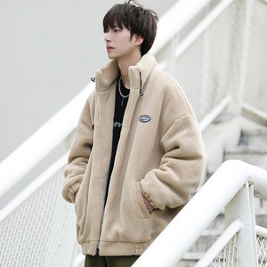 cityboy羊羔毛外套男冬季加厚棉服立领棉衣102P110控148图片