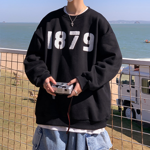 2024春季新款毛巾绣卫衣男圆领 A332P45 控58图片