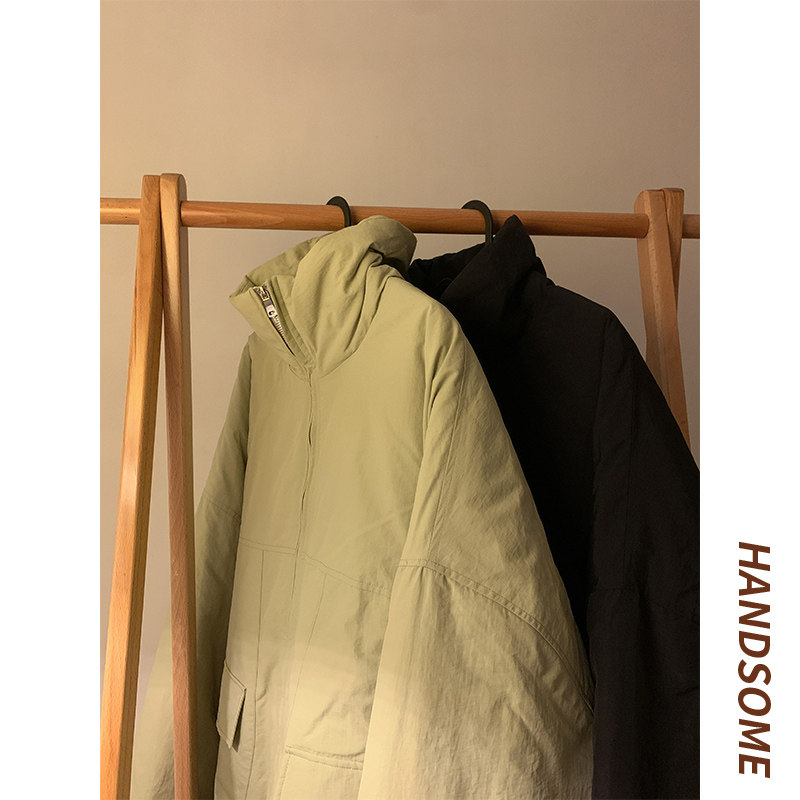 冬季工装棉衣男高领仿风保暖加厚棉服外套101P128控168,男装棉衣,电商A309