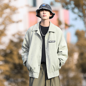 主推款~cityboy秋季麂皮绒夹克男潮牌机车棒球服外套 A365P90图片