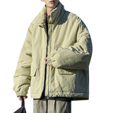 主推棉服~冬季大地色美潮廓版加厚立领棉衣外套101P128控168，男装棉衣，电商A309