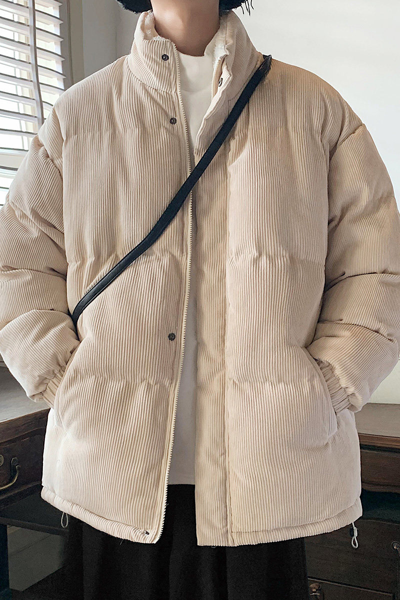 灯芯绒棉衣男士冬季加厚羊羔毛袄子外套777P110控148,男装棉衣,电商A309