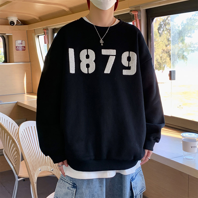 2024春季新款毛巾绣卫衣男圆领A332P45控58,男装卫衣,电商A309