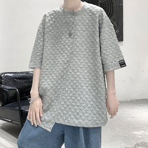 夏季潮牌小众设计立体剪裁短袖男女 T11P35 控49图片