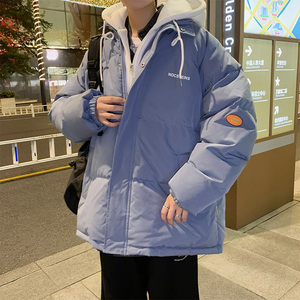 情侣宽松潮牌加厚棉衣男士假两件棉服外套 2199P105 控138图片