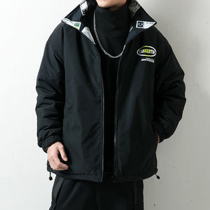 日系两面穿棉衣男士冬季加厚棉服潮牌炸街外套 2100P95图片