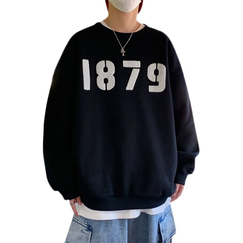 2024春季新款毛巾绣卫衣男圆领A332P45控58,男装卫衣,电商A309