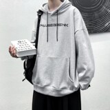 2021春季新款连帽卫衣男宽松潮牌帽衫外套W08P35，男装卫衣，电商A309