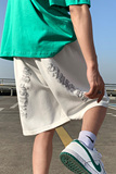 主推款~夏季白色短裤男女宽松运动休闲五分裤A346P35控48，男装休闲裤，电商A309