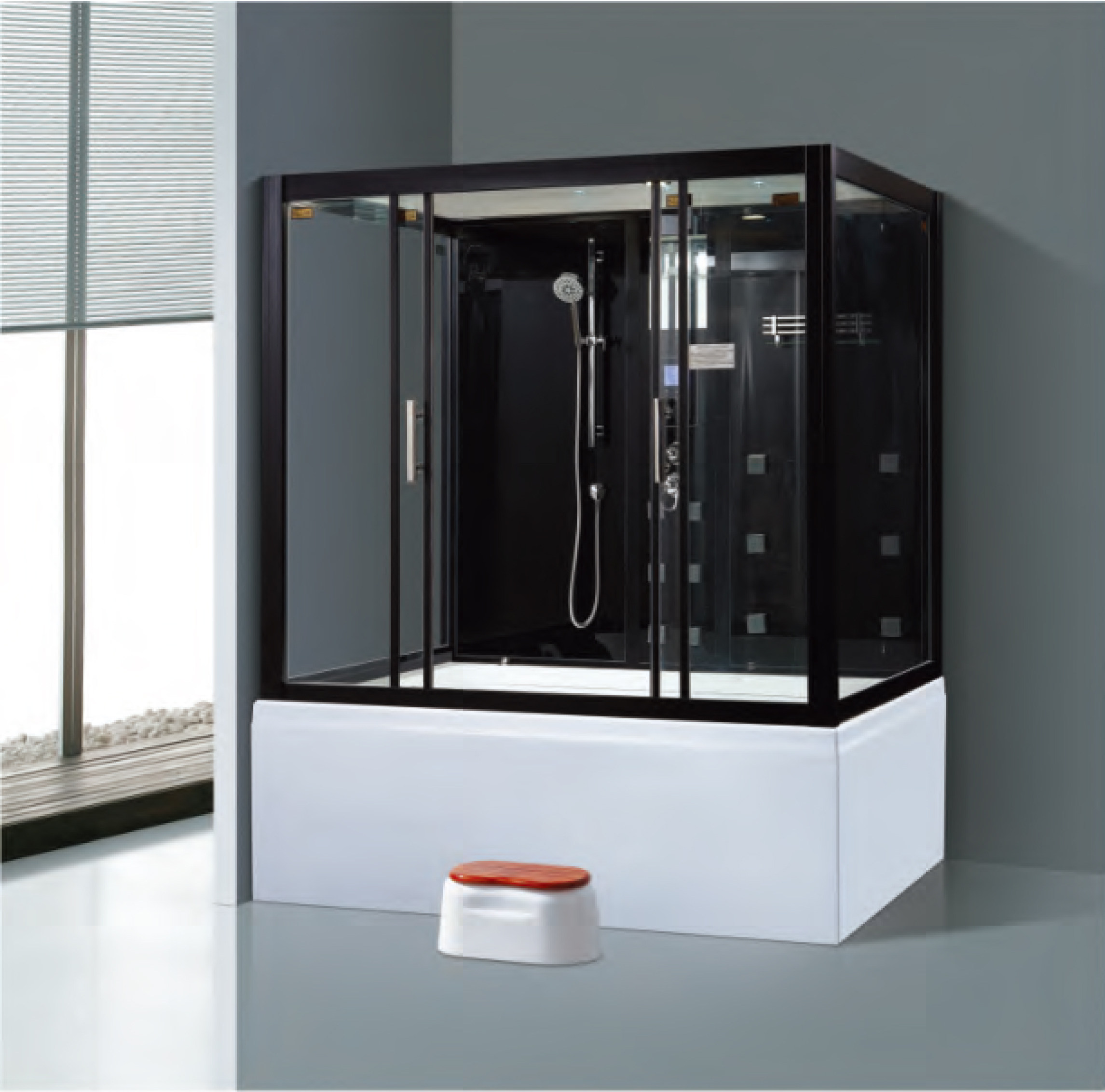 豪华家用整体淋浴房浴缸一体1.4米1.5米1.6米1.7米1.8米长方形