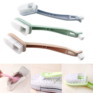 顺美长柄洗鞋刷双头洗鞋神器清洁运动鞋刷鞋刷子 鞋擦软毛鞋刷