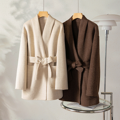 羊毛常规款通勤骆驼绒