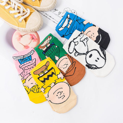 卡通动漫日系休闲女袜夏季新品