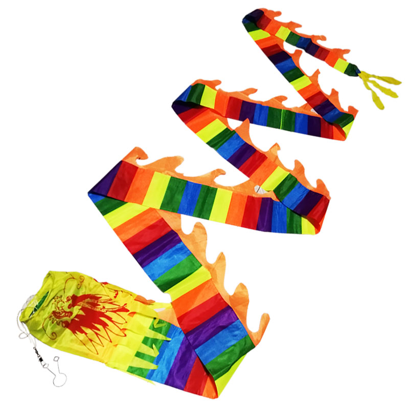 小摇舲空竹舞龙长杆甩龙彩带