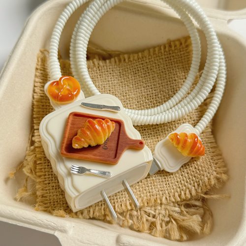 可颂面包苹果20w充电器保护套