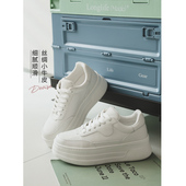 松糕鞋 苹果 轻便厚底系带休闲小白鞋 板鞋 生活家 增高6CM