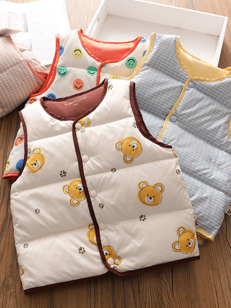 品牌童装~儿童羽绒服内胆90白鸭绒马甲男女宝宝冬季韩版保暖背心,童装/婴儿装/亲子装,羽绒马甲,淘宝优惠券,粉丝福利购,淘宝优惠卷