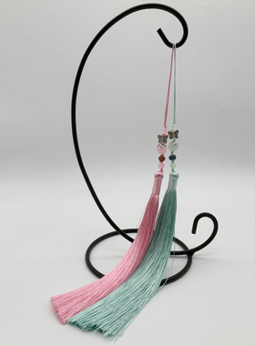 扇子流苏冰丝古装汉服旗袍压襟