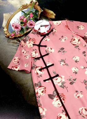 店铺转项经营全场甩卖女童夏装古典中式改良旗袍国风短袖连衣裙