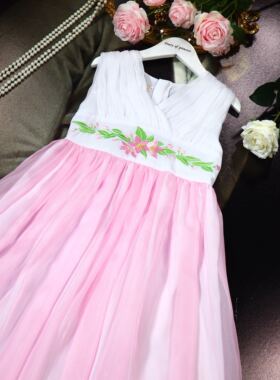 店铺转项经营全场甩卖女童夏装国风轻汉服中长款背心裙