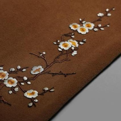 童装女童秋冬新款中国风旗袍中式复古绣花毛呢汉服古风背心裙