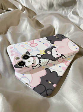 三丽鸥iPhone15苹果14promax小米14手机壳vivox100华为mate60pro适用s16荣耀100女oppo新款红米note13pro/k70
