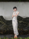 国风显白修身 Srose 改良旗袍裙日常款 蝶影 连衣裙 原创复古新中式