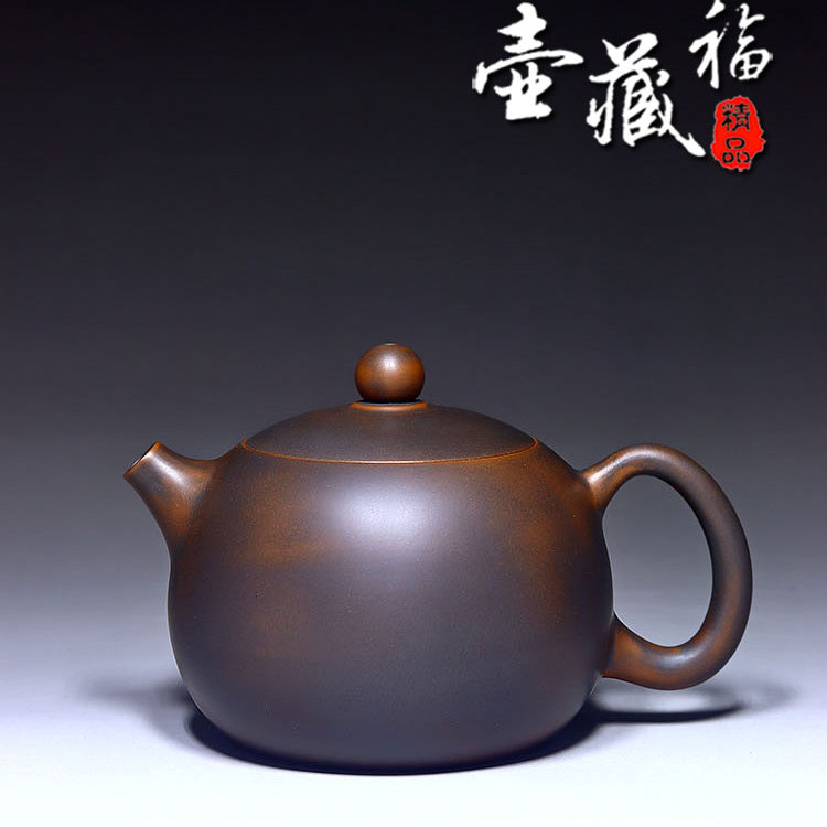 素壶球孔出水紫泥广西钦州坭兴陶