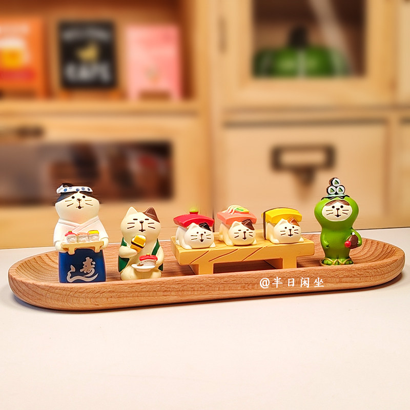 日式猫咪寿司diy食玩餐桌可爱小摆件 日料店装饰迷你树脂小摆物,家居饰品,桌面摆件,淘宝优惠券,粉丝福利购,淘宝优惠卷