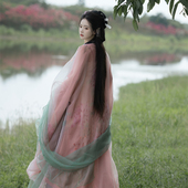 织尚御司牡丹图原创汉服女唐制大袖 全套 齐胸襦裙春夏薄款 衫 一片式