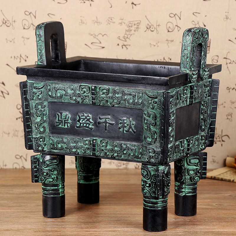 纯铜鼎盛千秋香炉鼎摆件开业礼品