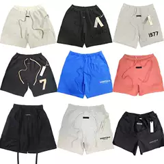 Fog Multi-Line Essentials American High Street Loose Casual Trendy Sports Summer Five-Point Beach Shorts for Men