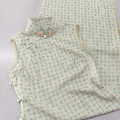 春夏手工旗袍港风全开襟