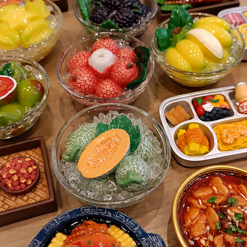 仿真水果甜品食玩冰箱贴