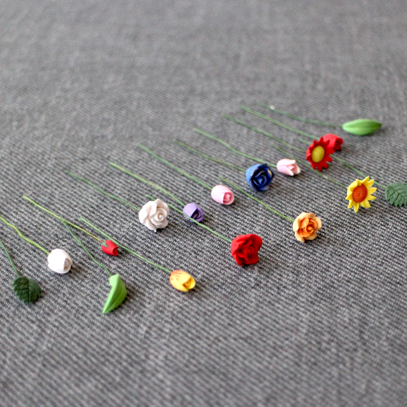 Cartoon lovely Mini Simulation roses flower arrangement fresh literature Home Decor vase Refrigerator sticker flower arrangementin the Home accessories , Vase/Flower/Artificial flowers/Imitation jewelry , Artificial flowers/Artificial flower  category - from Buy2taobao.com to provide professional Taobao agent buy service